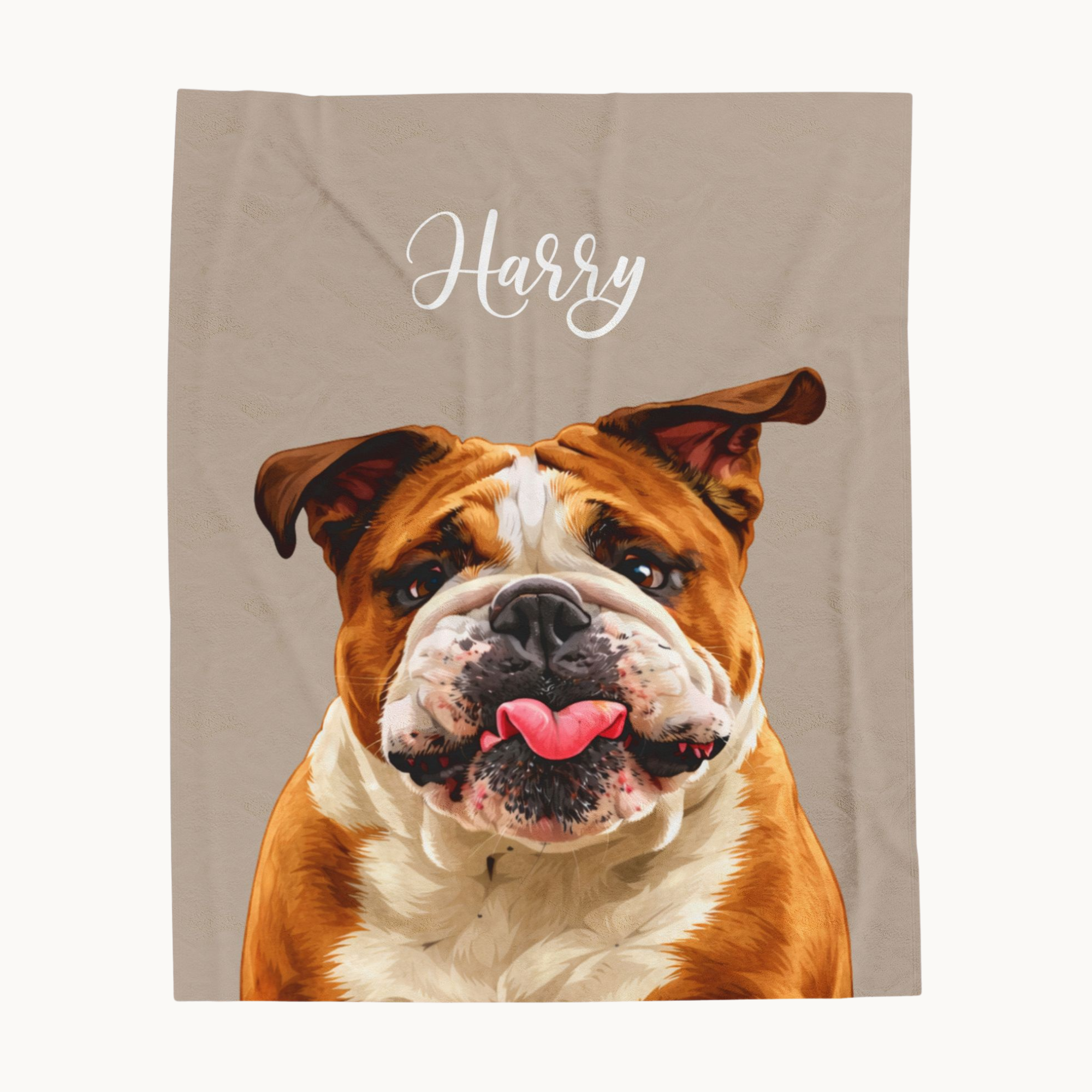 Personalised Pet Portrait Blanket