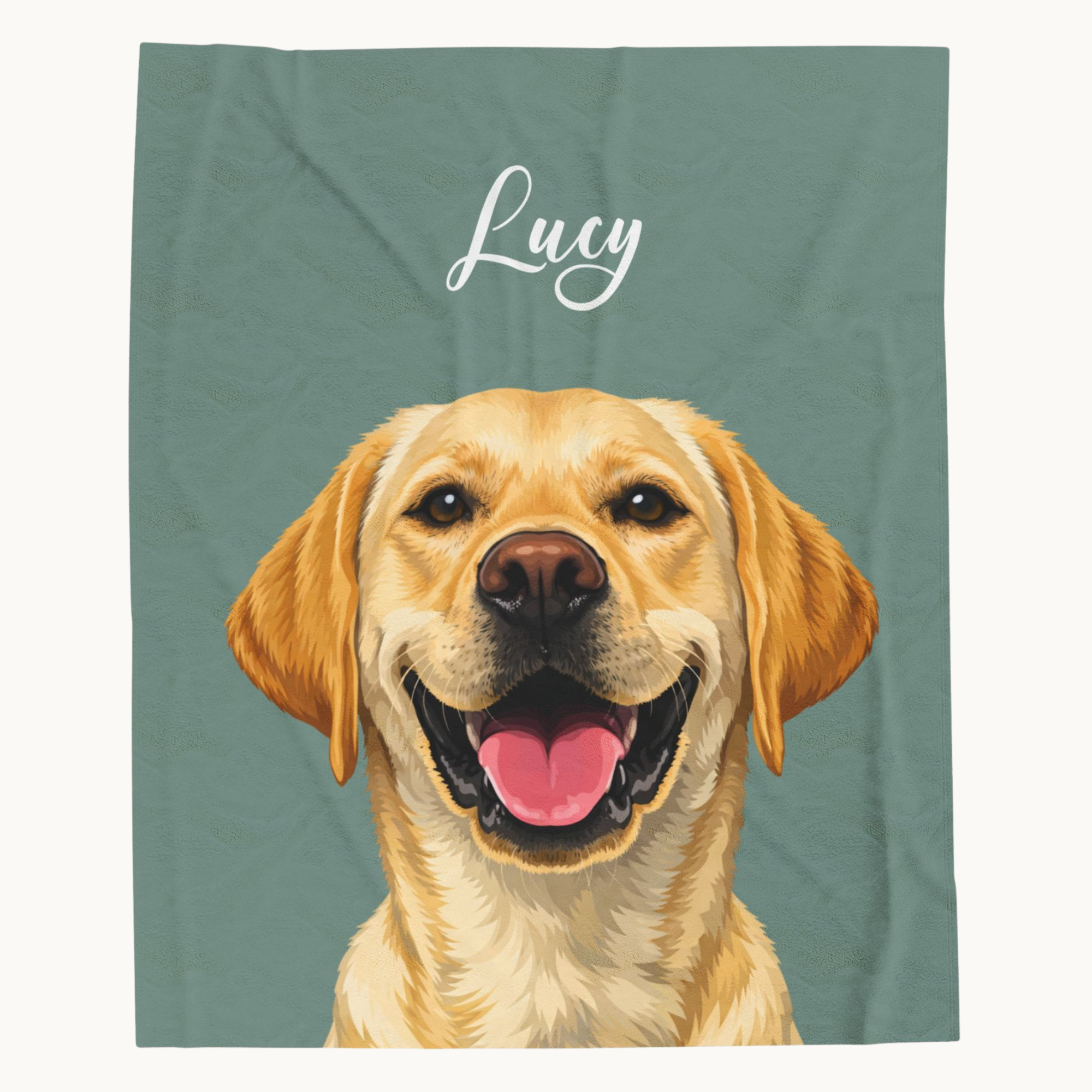 Personalised Pet Portrait Blanket