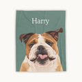 Personalised Pet Portrait Blanket