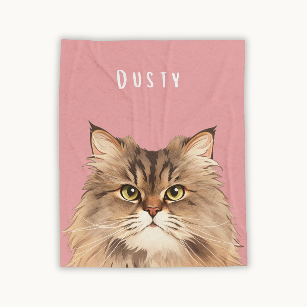 Personalised Pet Portrait Blanket