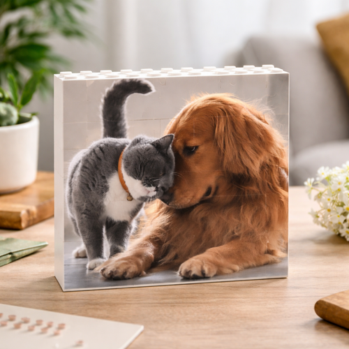 Custom Pet Photo Building Block Puzzle