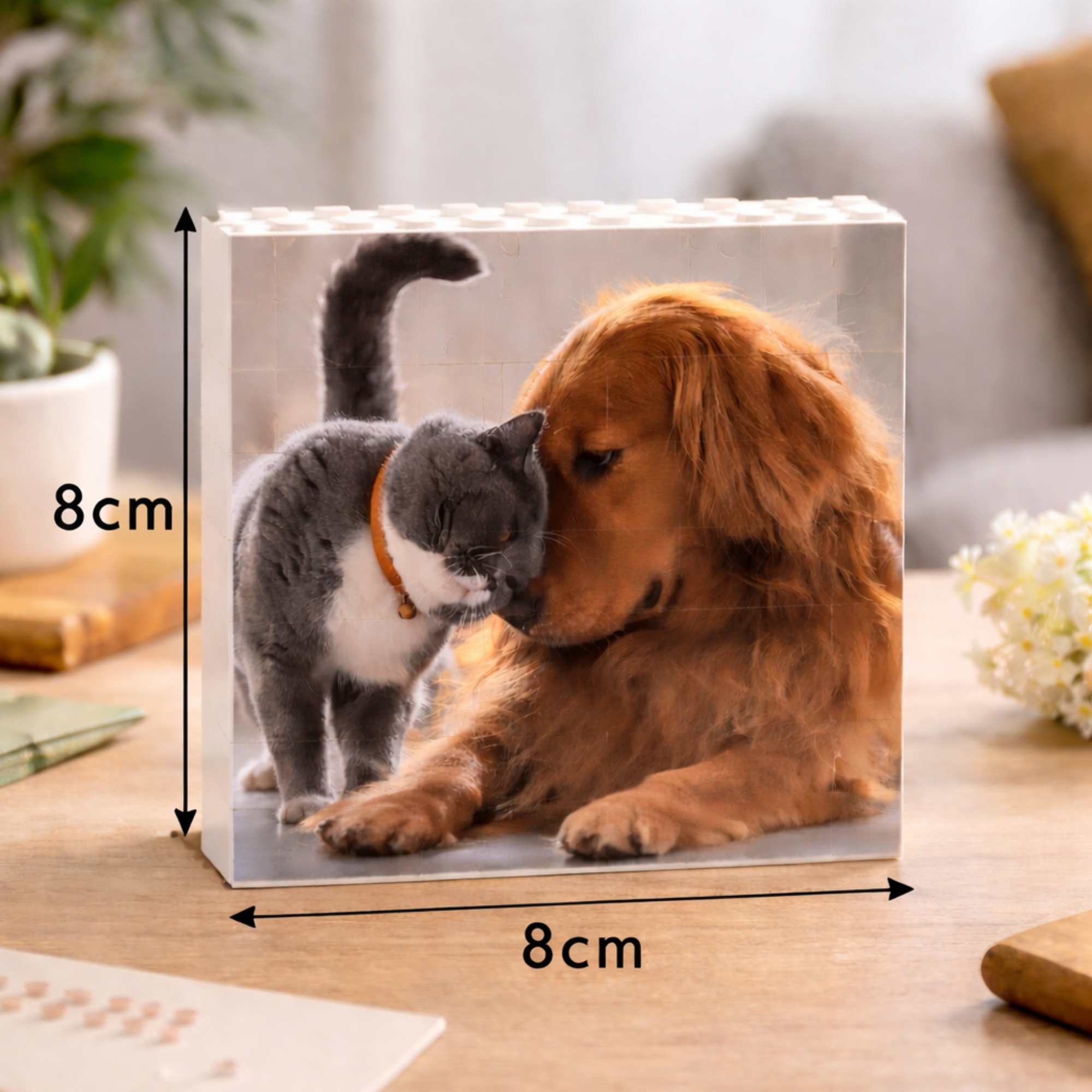 Custom Pet Photo Building Block Puzzle
