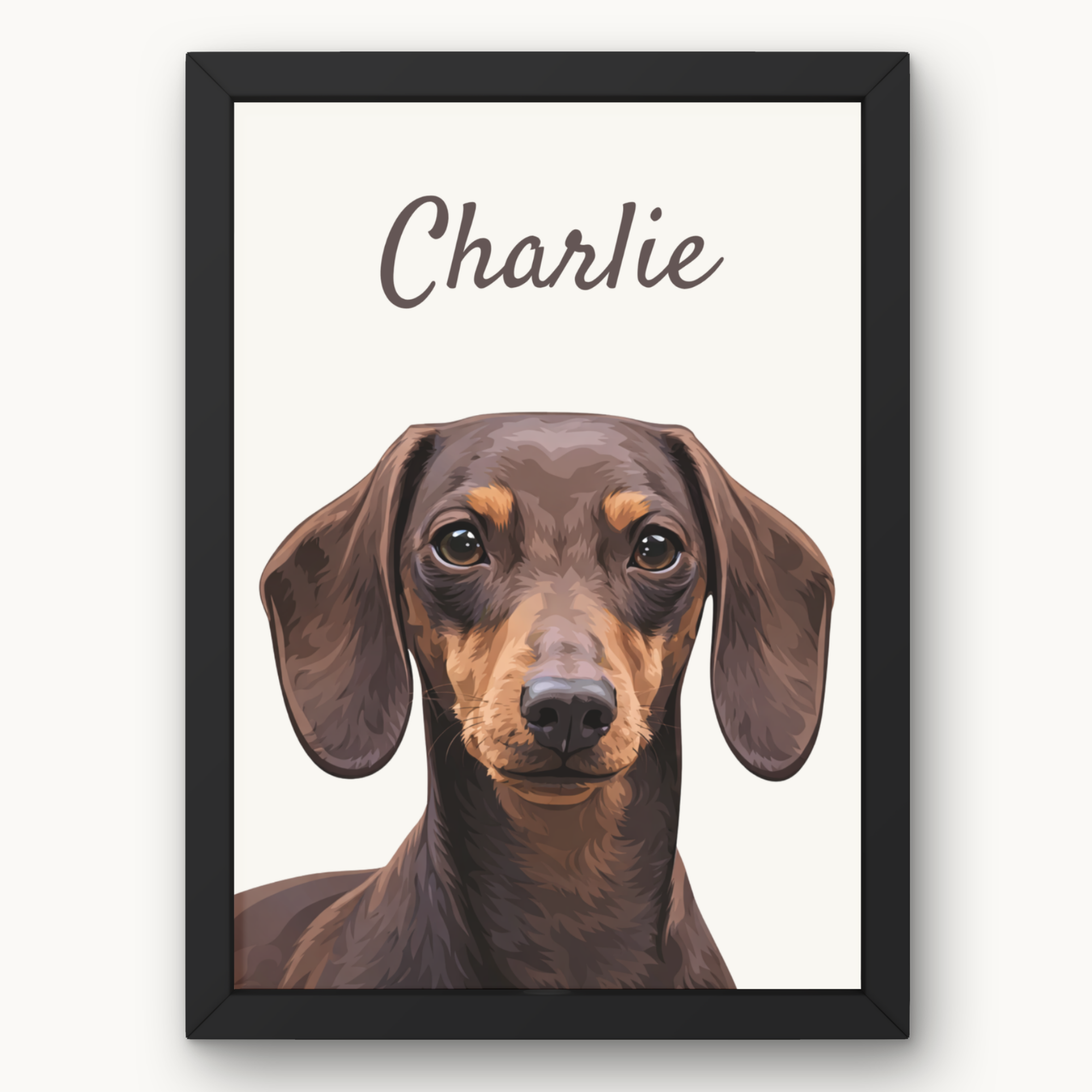 Personalised Classic Dog Portrait Print