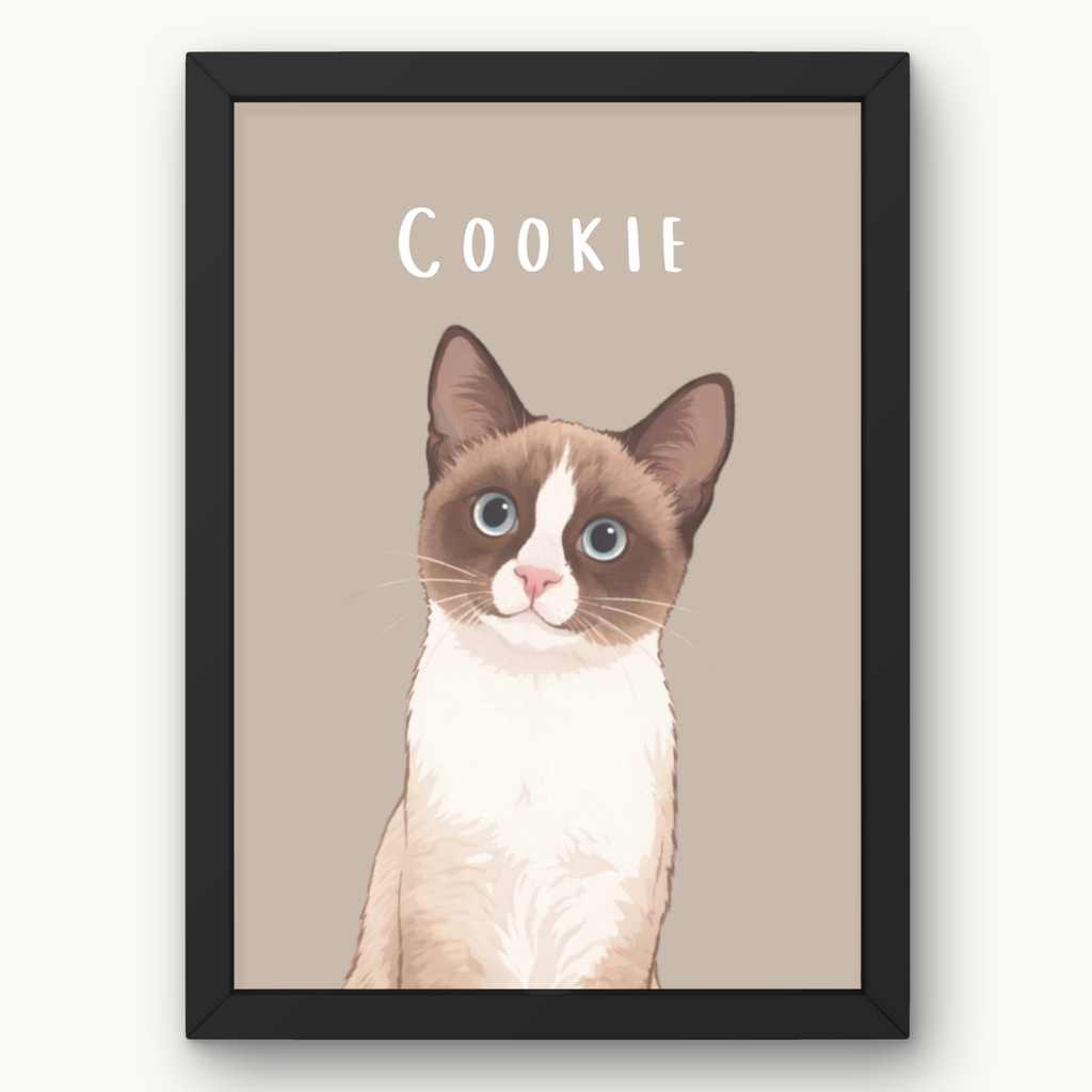 Personalised Pet Illustrated Portrait Canvas