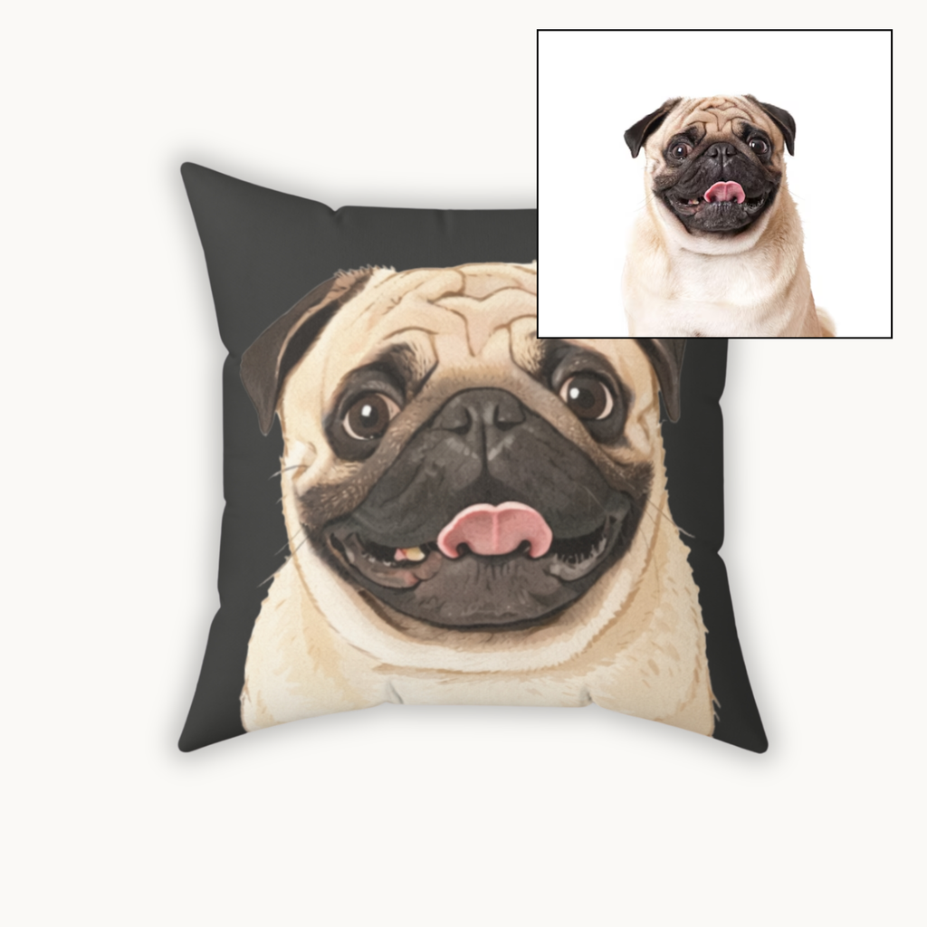 Personalised Pet Portrait Cushion Cover