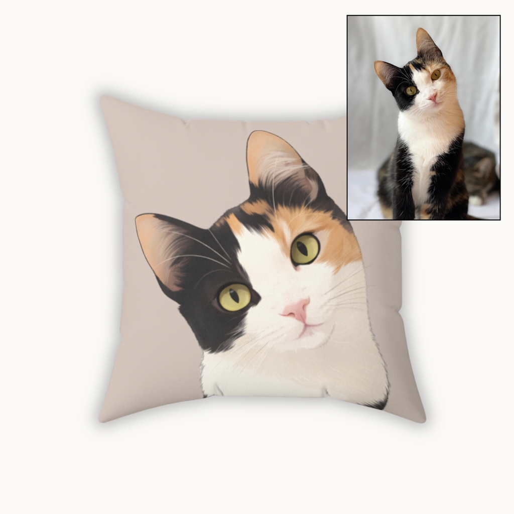 Personalised Pet Portrait Cushion Cover