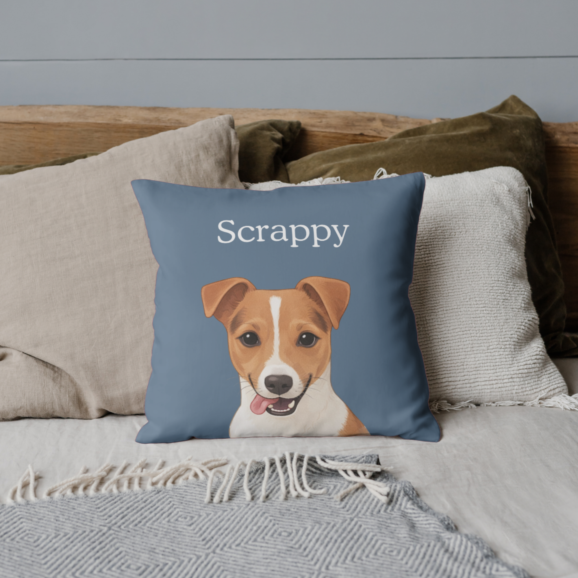 Personalised Pet Portrait Cushion Cover