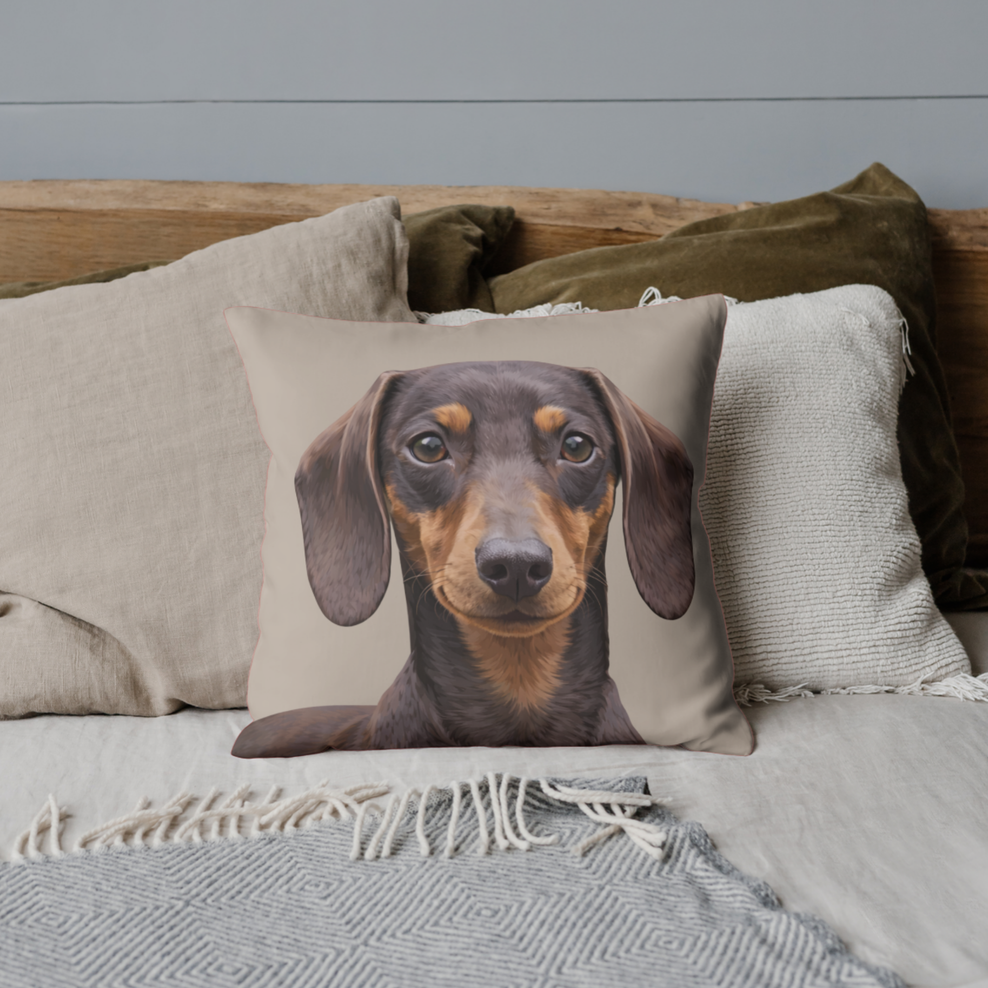 Personalised Pet Portrait Cushion Cover
