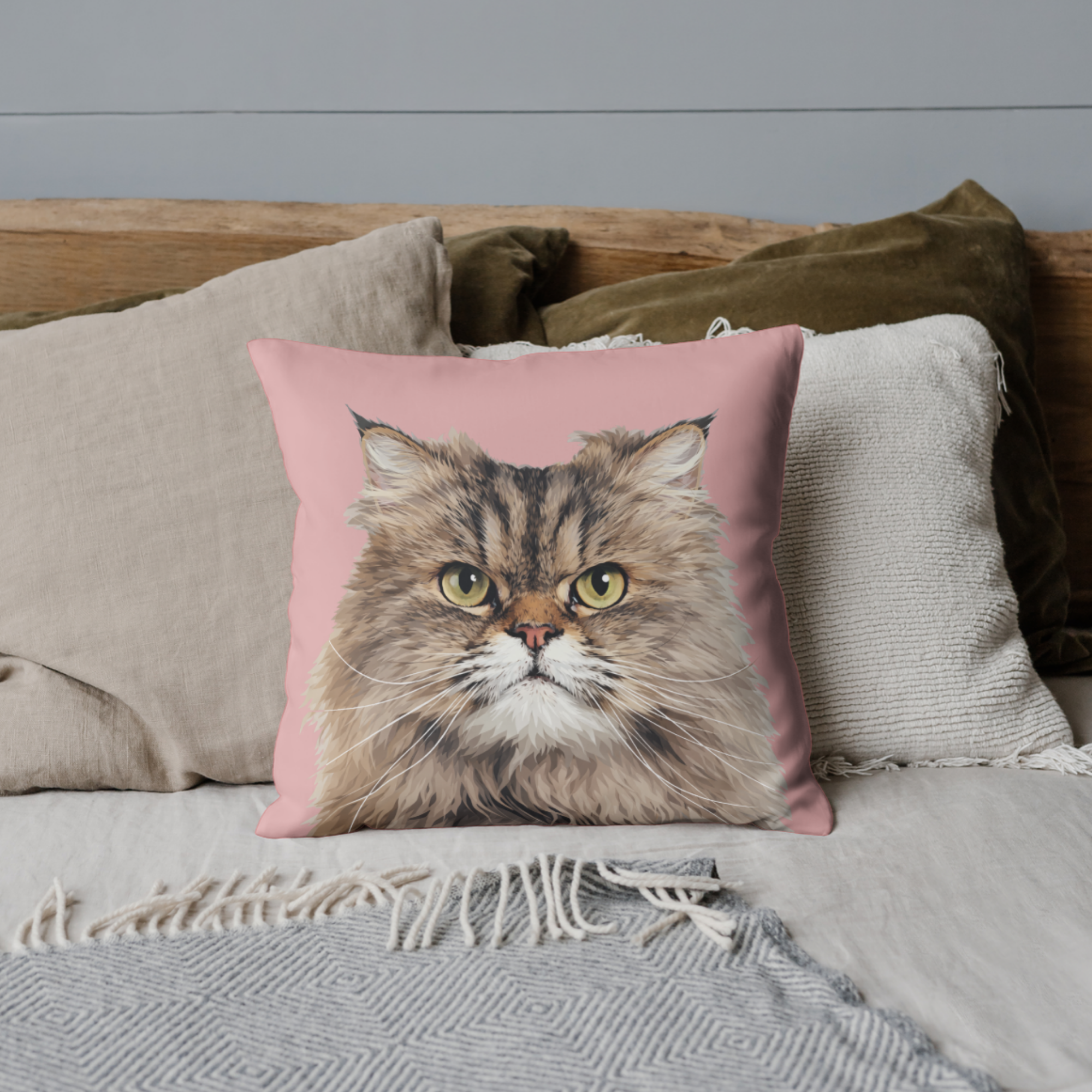 Personalised Pet Portrait Cushion Cover