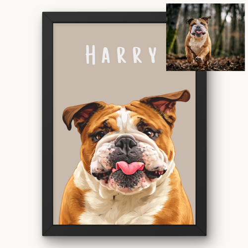 Personalised Classic Dog Portrait Print