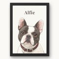 Personalised Pet Illustrated Portrait Canvas