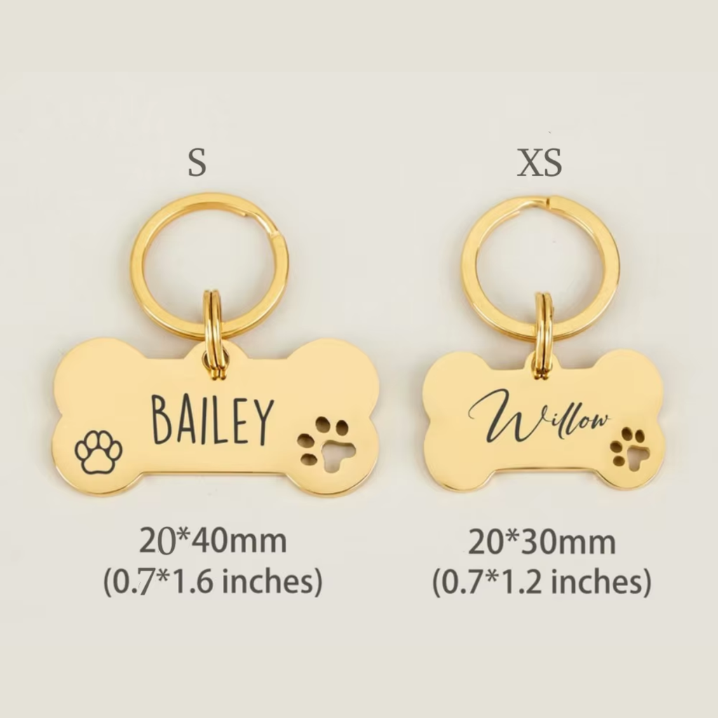 Personalised Bone-Shaped Dog ID Tag