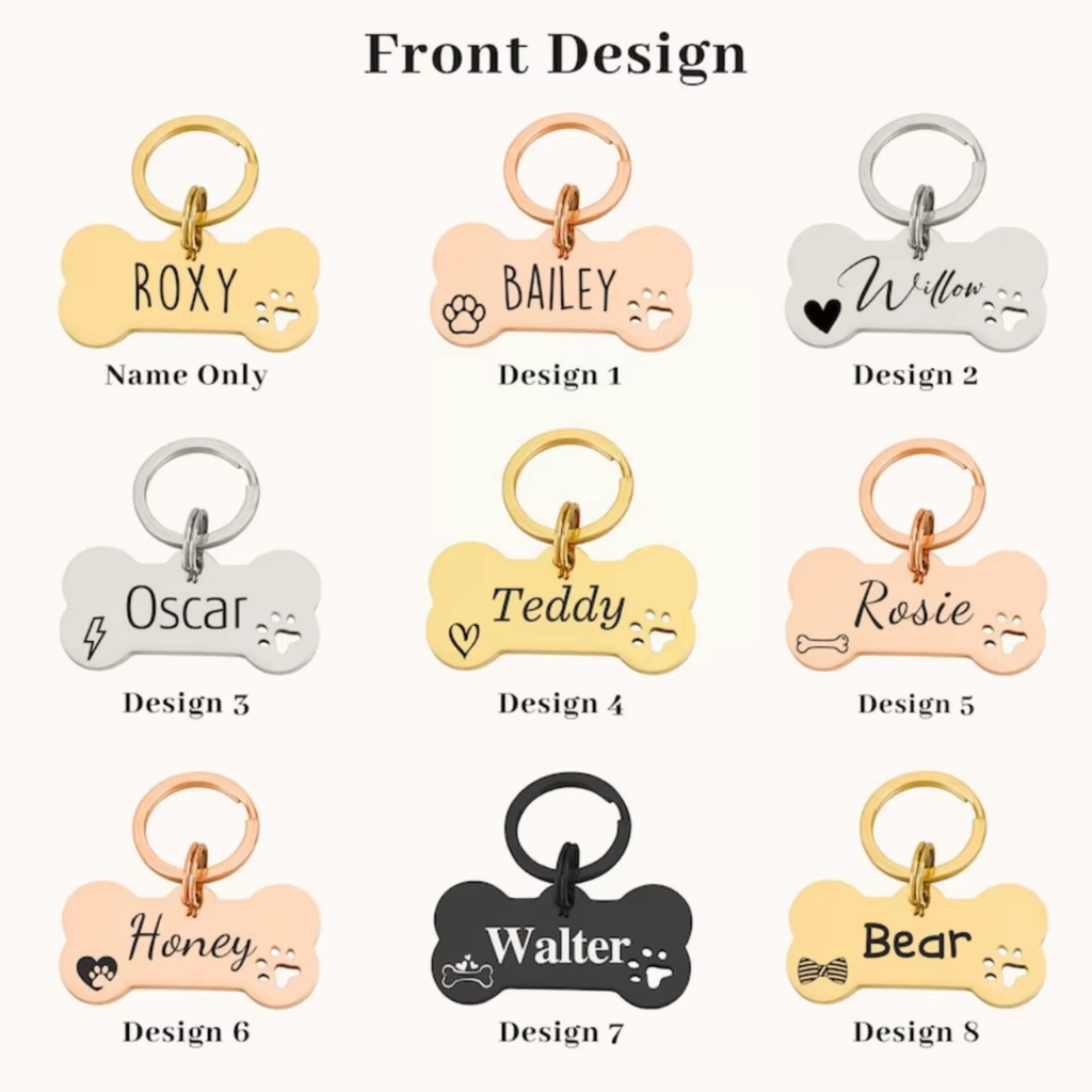 Personalised Bone-Shaped Dog ID Tag