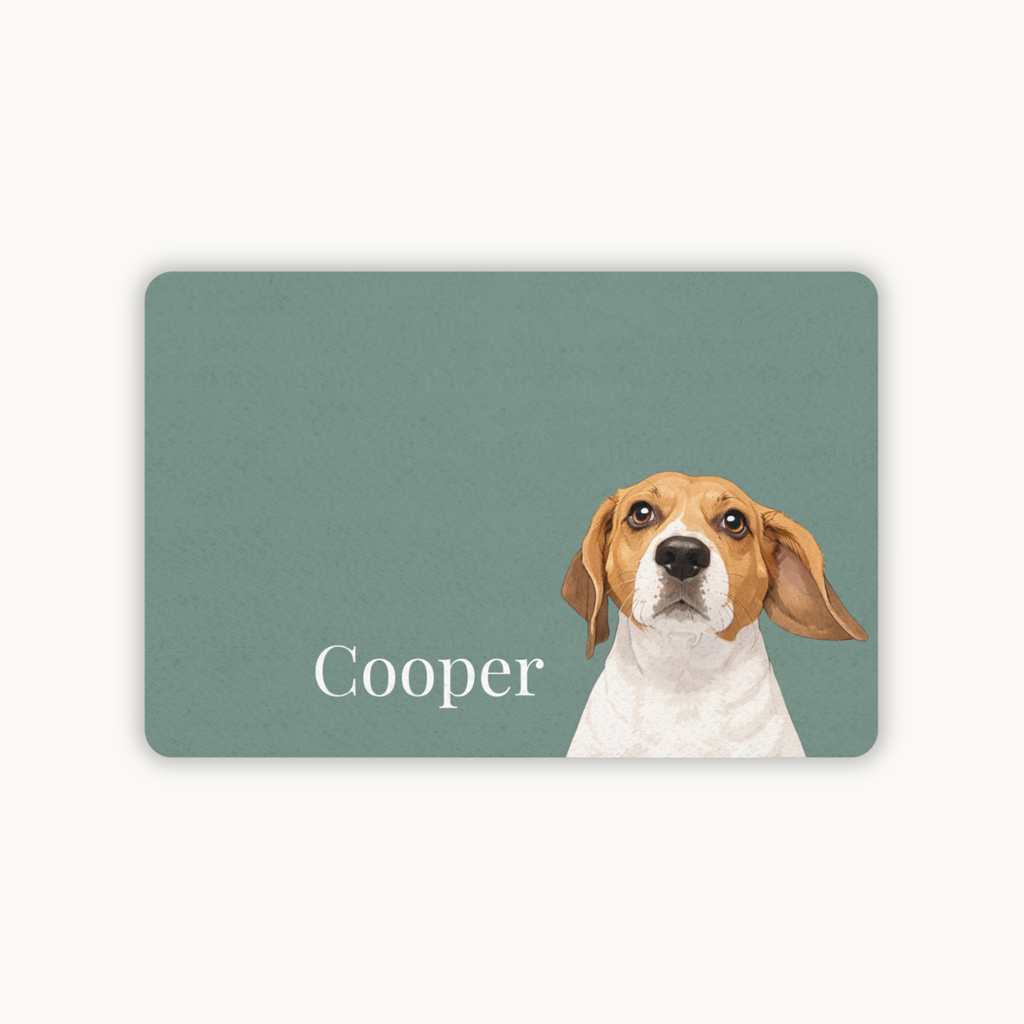 Personalised Pet Portrait Feeding Mat