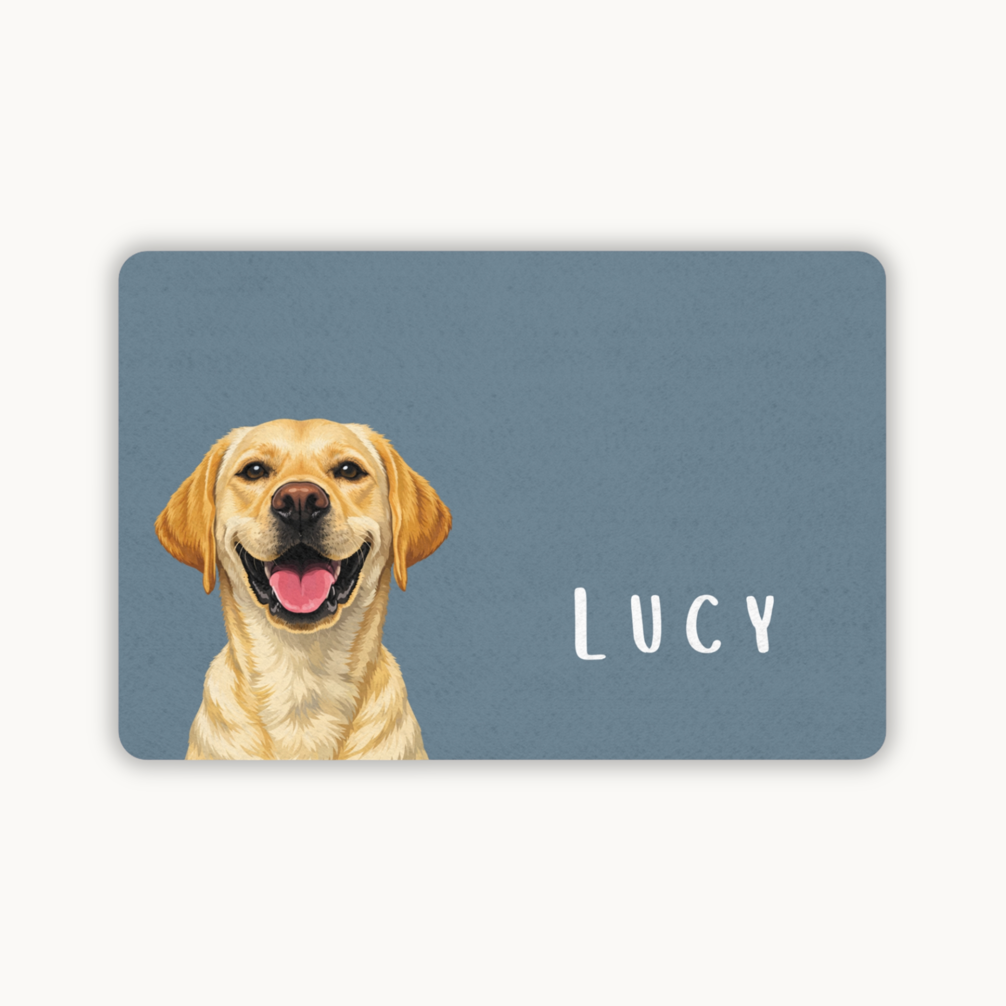 Personalised Pet Portrait Feeding Mat
