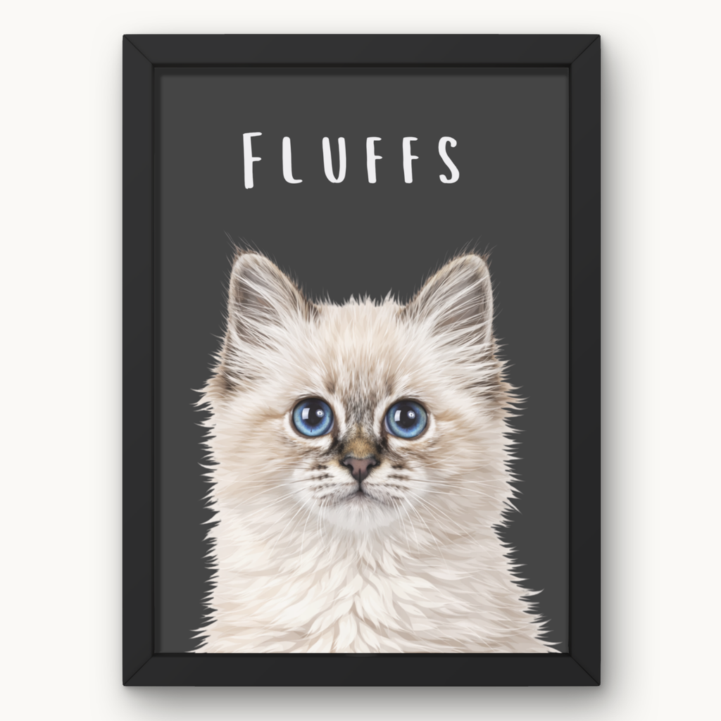 Personalised Classic Cat Portrait Print