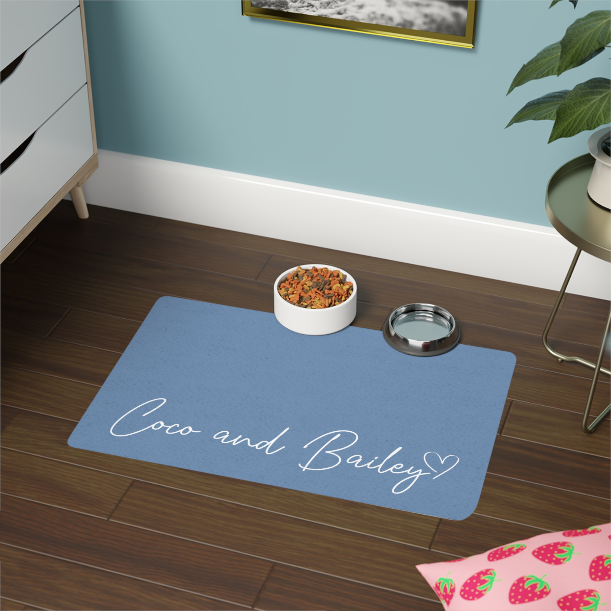 Personalised Pet Name feeding Mat