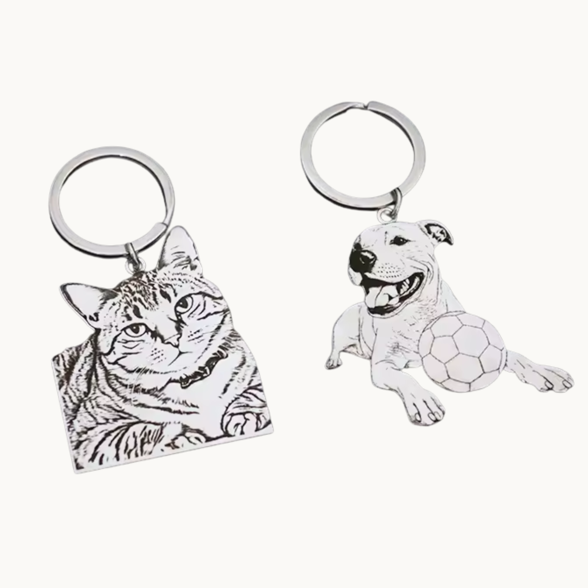 Personalised Pet Photo Metal Keychain