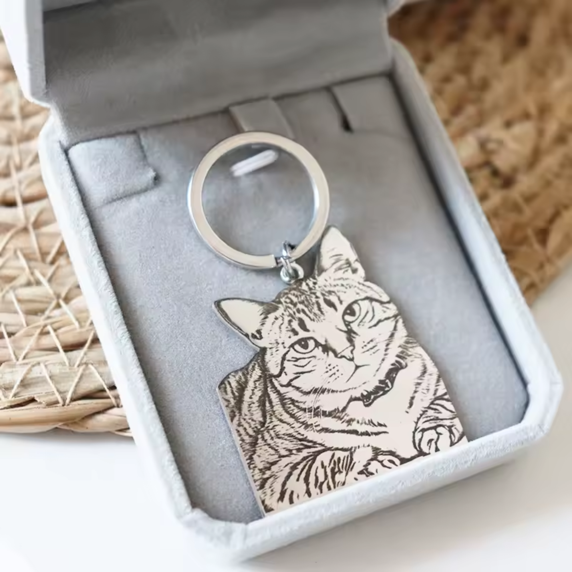 Personalised Pet Photo Metal Keychain