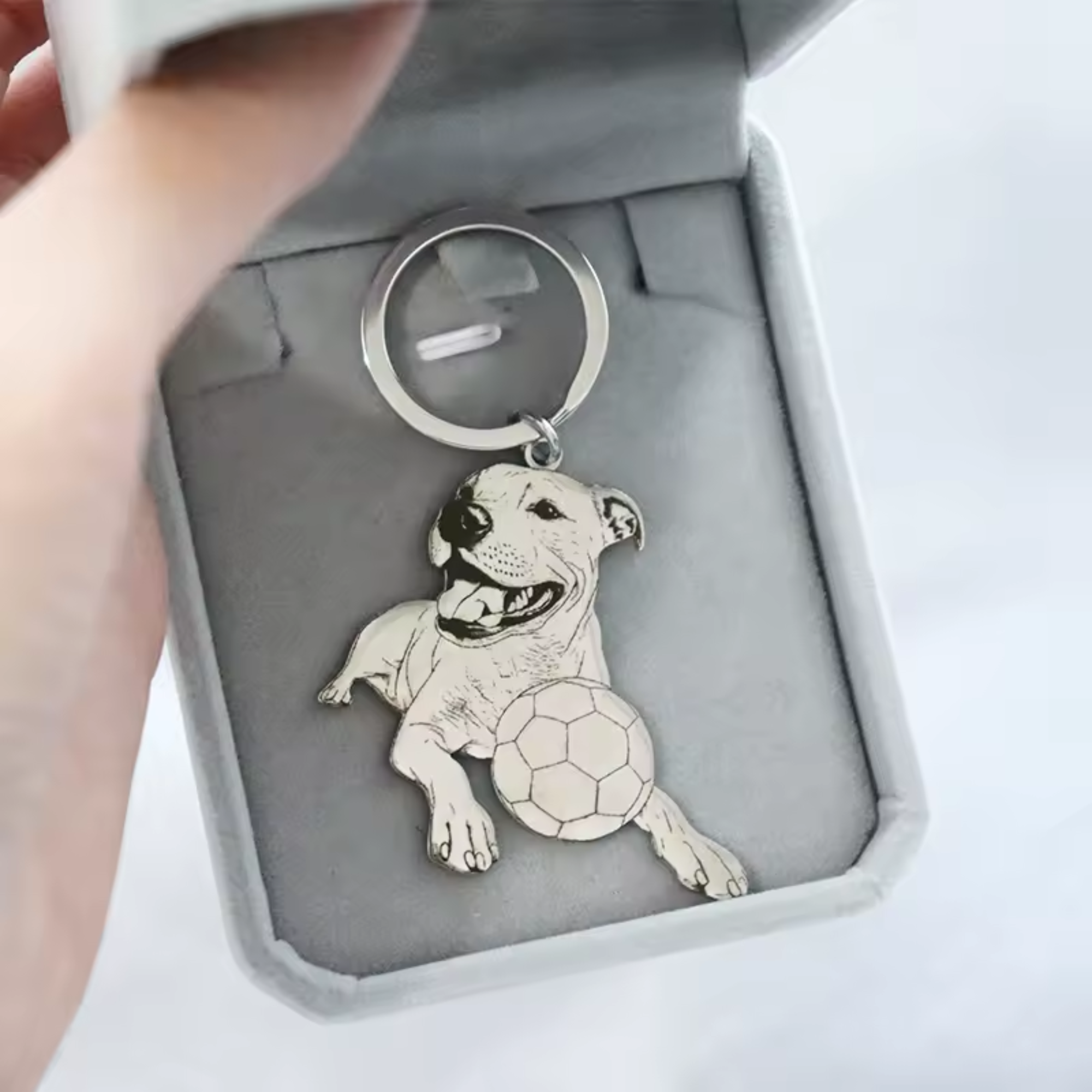 Personalised Pet Photo Metal Keychain