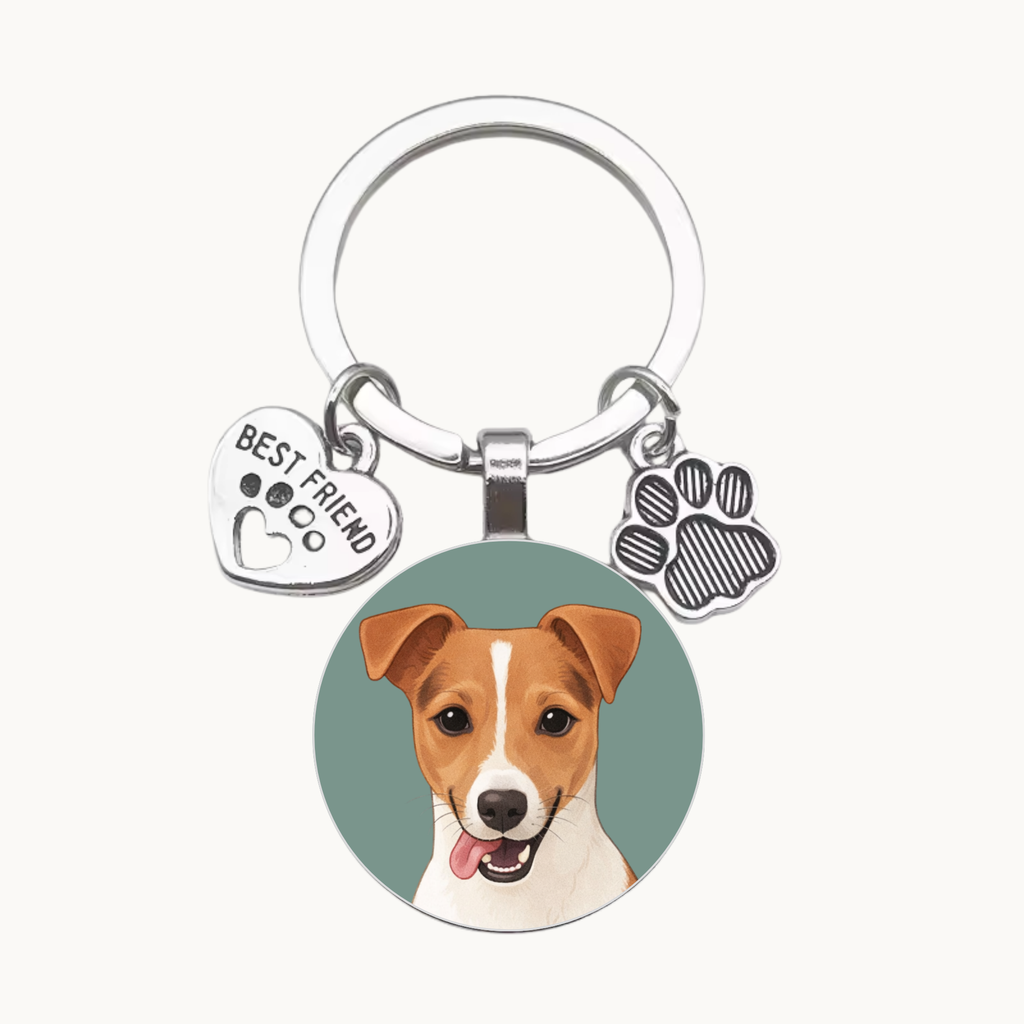Personalised Pet Portrait Keychain