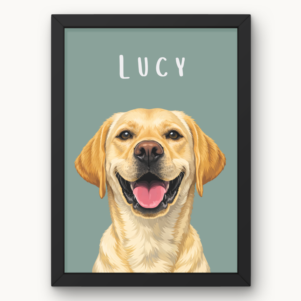 Personalised Classic Dog Portrait Print