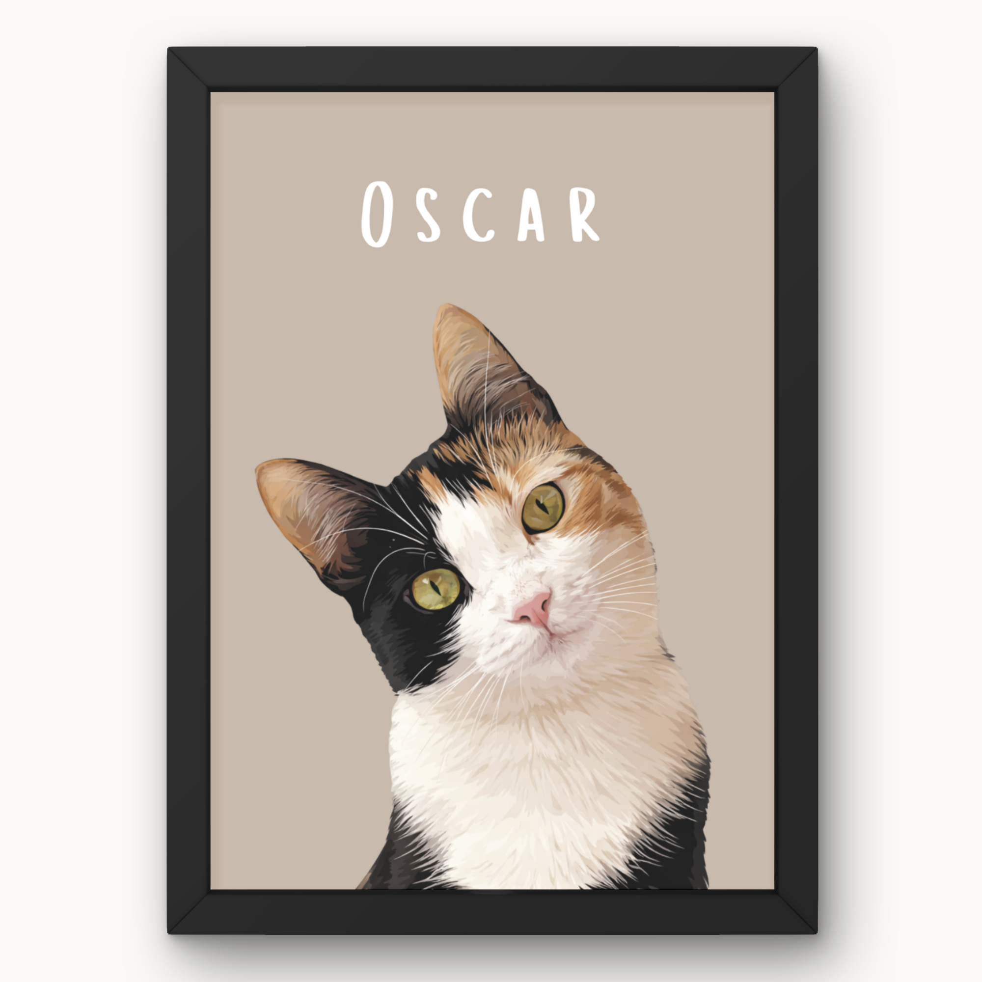 Personalised Classic Cat Portrait Print