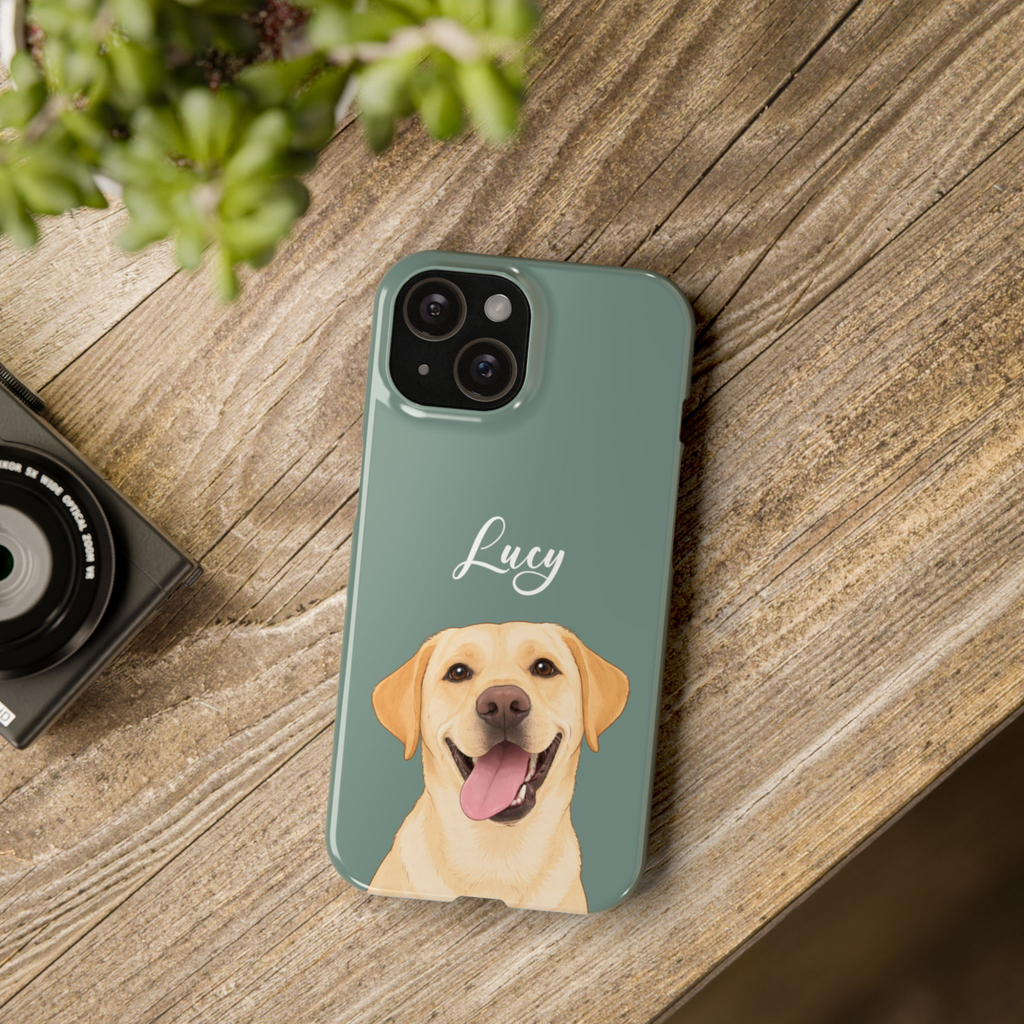 personalised pet portrait phone case