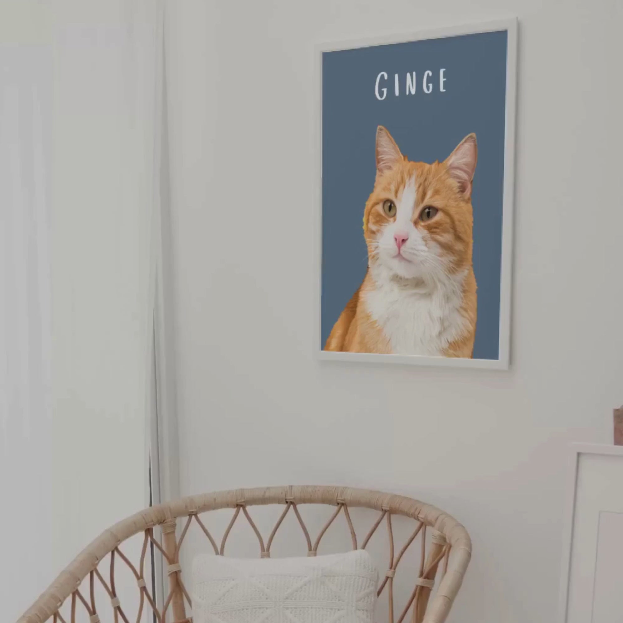 Personalised Classic Cat Portrait Print