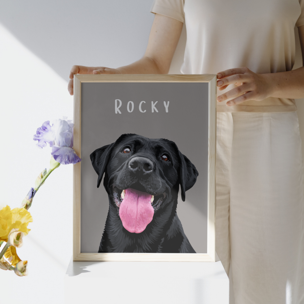 Personalised Classic Dog Portrait Print