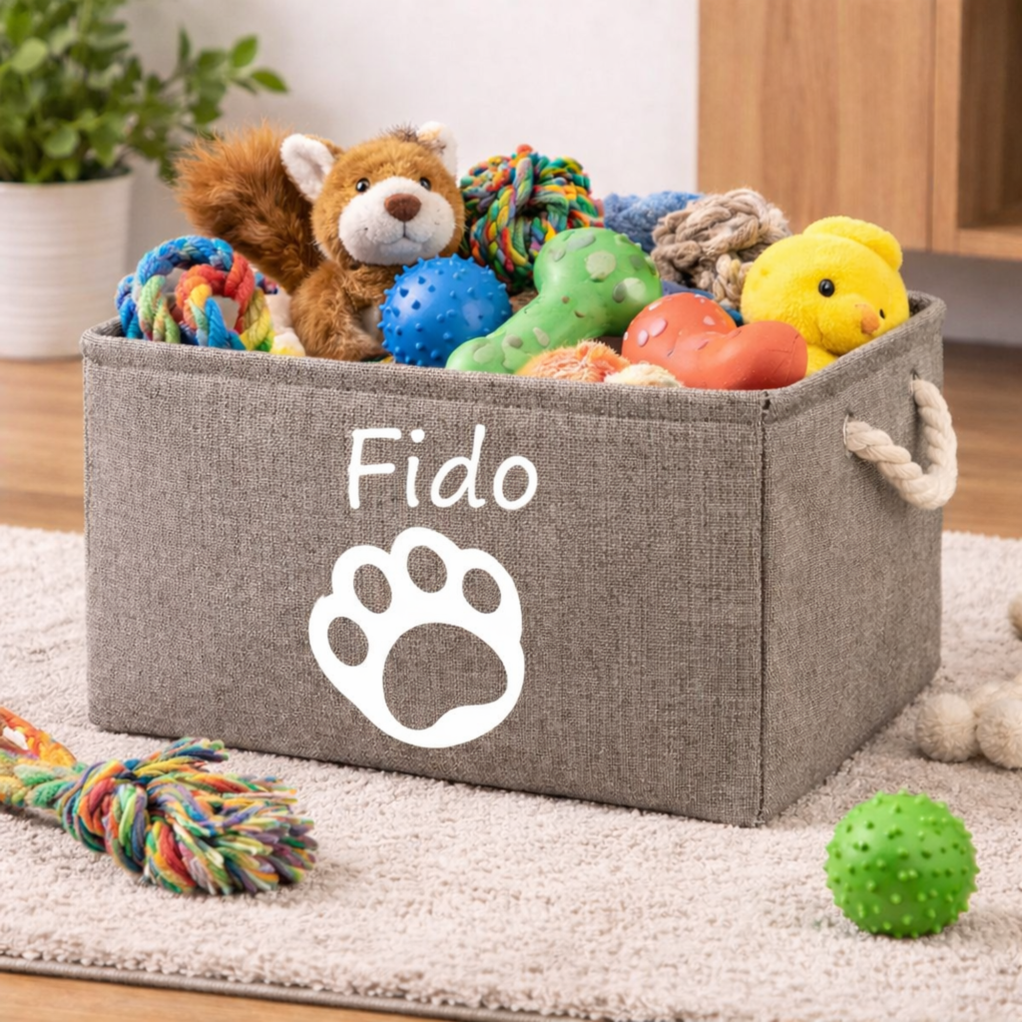 personalised dog toy box