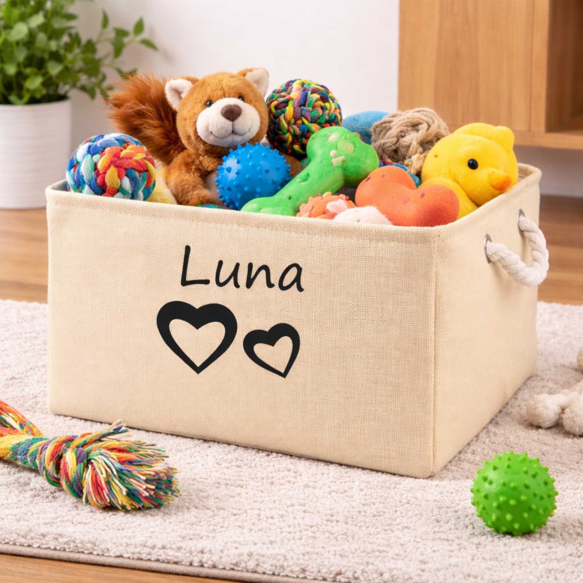 Personalised Pet Toy Storage Box